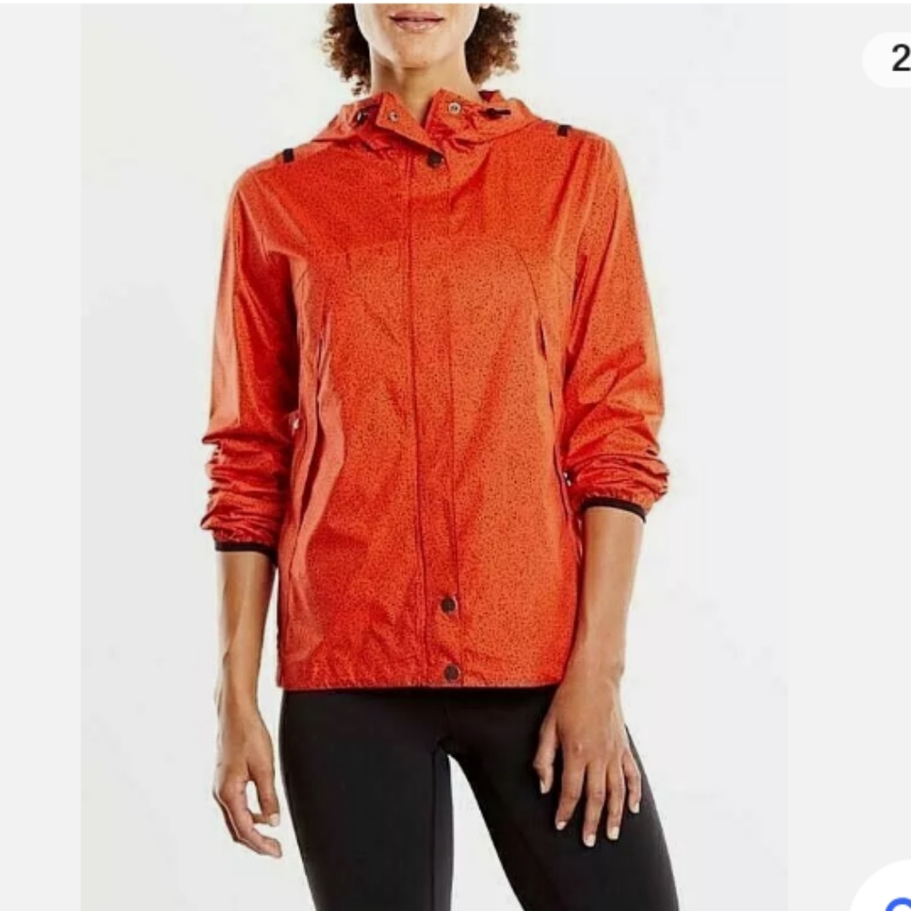 Lucy cloud breaker windbreaker red black speckles size medium